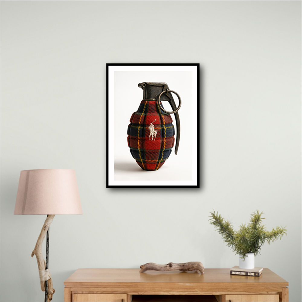 Ralph Lauren Fashion Inspired Grenade Wall Art   